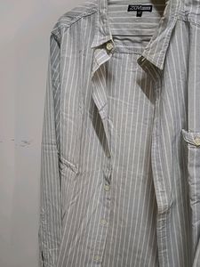 Full Sleeve Shirt From Zovi L Green White Strips