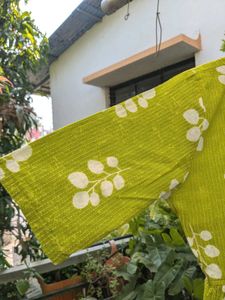 Green Floral short Kurti