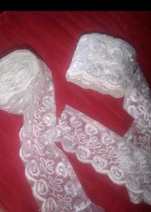 white embroidery Lace 🤍🏵️🍀