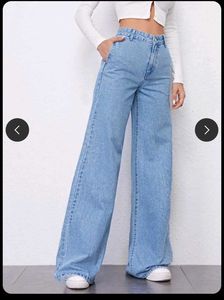 ICE BLUE super Wide Leg Baggy Jeans