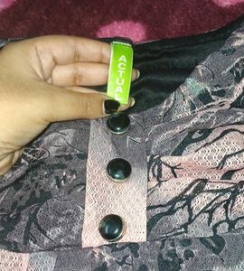 Pink And Black Pattern Top