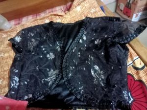🖤🖤 Preety Black Gown Shimmering Net🖤🖤