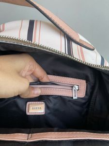 Authentic Guess Striped Backpack