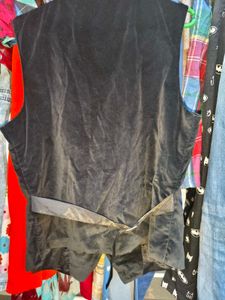 Vintage Velvet Vest Size Small Unisex