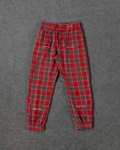 OFF WHITE CHECK SWEATPANTS