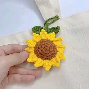 Crochet Sunflower Keychain 🌻