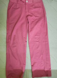 Pink Casual Pants