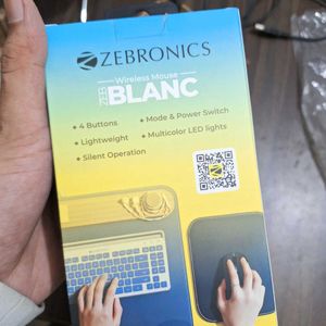 Zebronics Zeb-Blanc Wireless Mouse (Black, Recharg