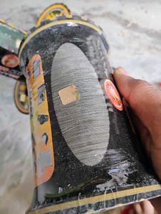 Black Colour Plastic Chinese Gattu With Golde Chip