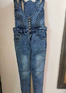 Newly Condition Denim Jumpsuit. Gud Quality