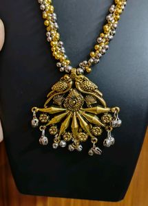 Silver And Golden Jewellery Set