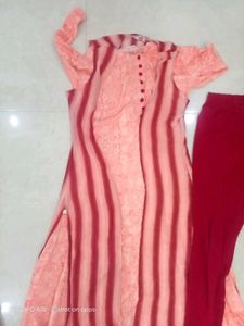 New Three PCs Suit(Kurti,Shrug And Pant)