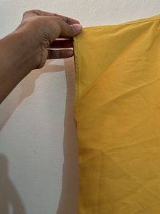 Mustard Sleeveless Shirt Or Top