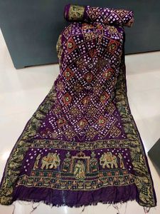 Bandhej Jeqard Silk Saree 🥻