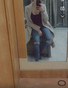 Cute And Elegant Long Coat In Nude Colour