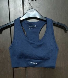 💙 SEAMLESS CROP SPORTS BRA