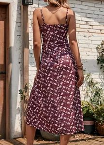 Pinteresty Corset Style Front Slit Dress