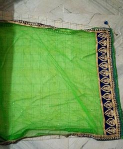 Green Embellished Dupatta