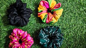 Colorful Scrunchie Hair Tie Set