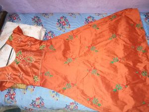 Two Dresses Green Orange Combo ✨