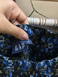GAP Floral Print Fit And Flare Dress