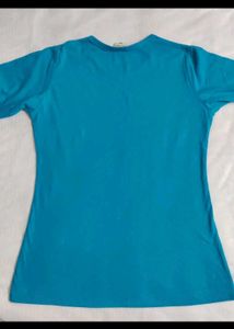 🆕 Blue Graphic Print Tee