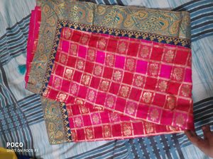 pretty pink saree.