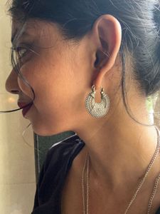 Silver Oxidised Earrings &amp; Necklace