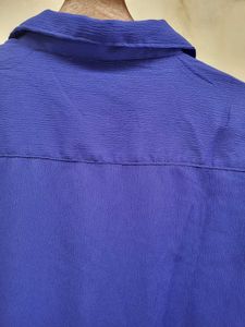 Zara Dupe Blue Button Down Shirt