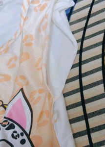 Cute Kitty Print Tshirt Dress