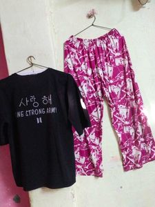 Combo Of Lower N Tshirt