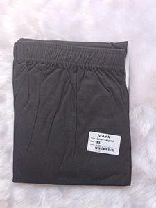 Maya XXL Black Cotton Leggings