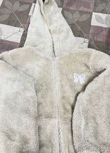 Fuzzy Fleece Zip-Up Hoodie