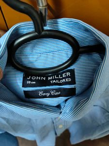 Blue Striped Formal Shirt, Johns Miller