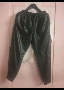 Zara Imported Leather Track Pants 26 28