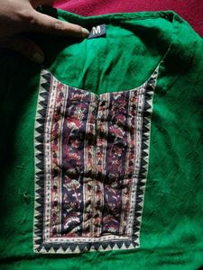 Green Ethnic Kurta