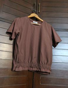 Women Brown Regular Fit Casual Top