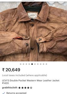 Levi&#39;s Leather Jacket