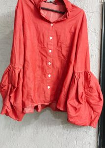Shirt With Half Baloon Sleeves