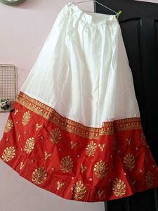 Semi stiched lehnga With Unstiched Blouse