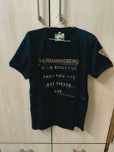 TRENDY PINTERESTY BLACK TSHIRT WITH EMBOSSED WORK