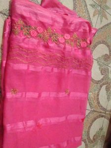 Light Pink Saree New