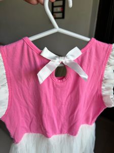 Cute Pink &amp; White Dress