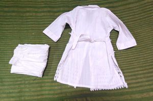 White Floral Applique Pant Set