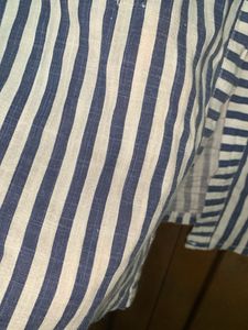 Blue Strip Tunic  Above Knee Length