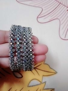 Beaded Bangle Bracelet Set