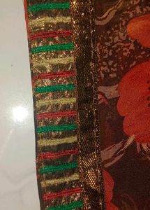 Printed LightWeight Sari(Unused)