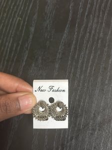 Silver Jhumka Earrings