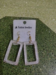 Trendy Rectangular Drop Earrings