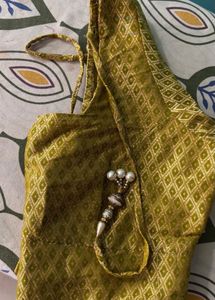 Kerala Style Saree and back hook blouse